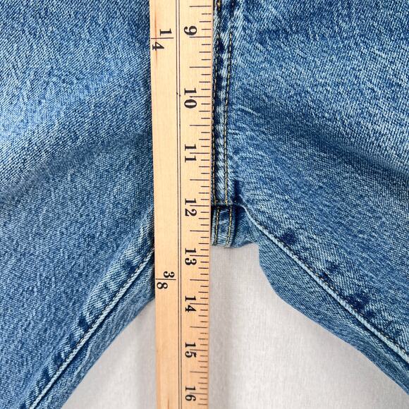 PISTOLA Cassie Super High Rise Straight Jean Womens 27 Blue Distressed Destroyed - Picture 15 of 16